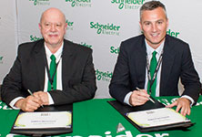 From l: John Farren, Steelcor Power CEO; Eric Leger, Schneider Electric country president for Southern Africa.